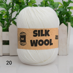 Benang Rajut Baby Silk wool small ply